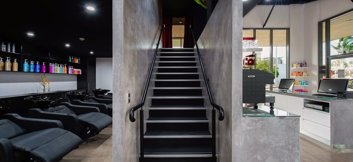 Kabuki Haircutters Studio Darwin sinks and recliners